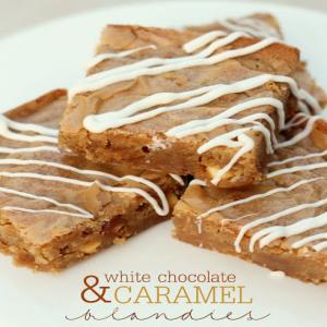White Chocolate Caramel Blondies Recipe - (4.5/5)_image