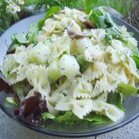 Bow Tie Pasta Salad With Fontina and Melon image