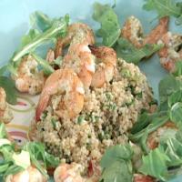 Mint Marinated Grilled Shrimp Tabbouleh Salad image