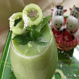 Cream of Coconut and Cucumber Soup image