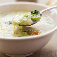 Gruyère & vegetable soup_image