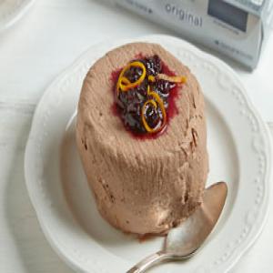 Chocolate-Orange Coeur à la Crème Cheesecake with Cherry Compote_image