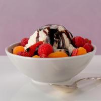 Balsamic Vinegar Ice Cream and Fruit image