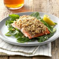 Walnut and Oat-Crusted Salmon image