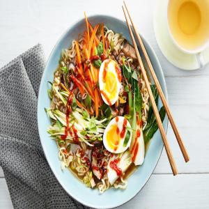 Quick Pork Ramen with Carrots, Zucchini, and Bok Choy_image