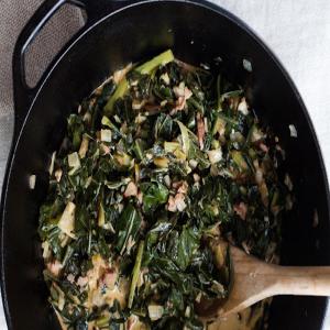 Kimchi Creamed Collard Greens_image
