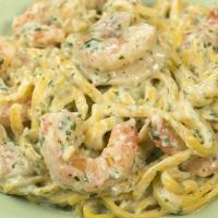 Green Sauce Shrimp Pasta Recipe by Tasty image