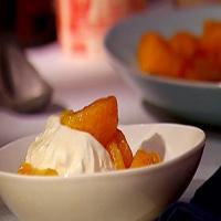 Flambeed Tangerines with Vanilla Ice Cream image