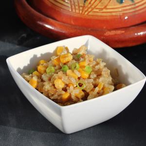 Brown Rice Pilaf with Onions and Corn image
