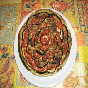Aubergine and Tomato Crostata ( Italian Rustic Pie) image