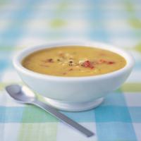 Creamy Lima-Bean Soup with Pasta and Peppers image