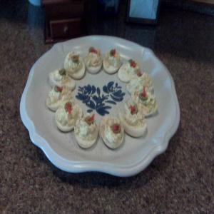 Deviled Eggs With Olives image
