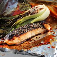 Miso-Glazed Salmon and Bok Choy image