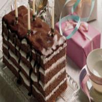 Chocolate-Marshmallow Ribbon Cake image