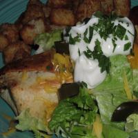 Hearty Baked Chicken Chimichangas image