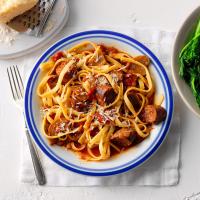 Spicy Sausage Fettuccine image