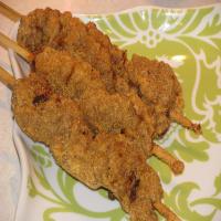 Chicken Fried Steak on Stick With Whatsthishere Sauce_image