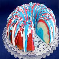 Firecracker Bundt Cake - An Explosive Red, White and Blue Dessert Recipe - (4.5/5) image