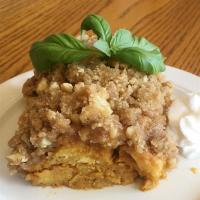 Pumpkin Bread Pudding with Crumb Topping_image