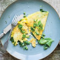 Spring Pea And Pea Shoot Omelet_image