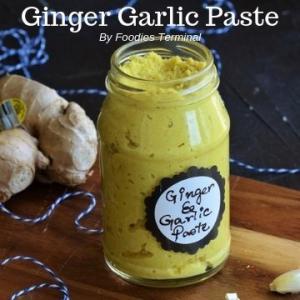 Ginger Garlic Paste Recipe (Video) | Homemade Ginger Garlic Paste » Foodies Terminal_image