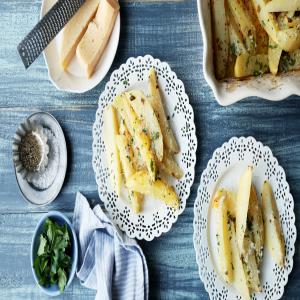 Greek-Style Oven-Roasted Lemon-Butter Parmesan Potatoes image