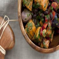 Roasted Sweet Potato Salad With Black Beans and Chile Dressing_image