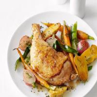 Roast Chicken With Spring Vegetables image