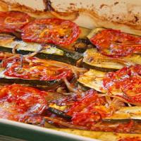 Char-Baked Tomato, Zucchini and Eggplant image