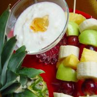Fruit Kabobs With Coconut Dressing image