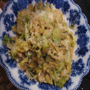 Sauteed Brussels Sprouts With Ginger and Parmesan image