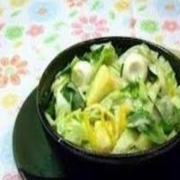 Lettuce and Hardboiled Egg Salad_image