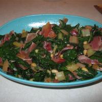 Red Swiss Chard with Pine Nuts and Prosciutto_image