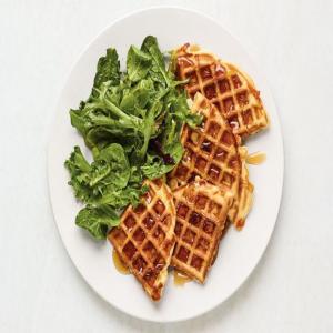 Apple-Cheddar Waffles image