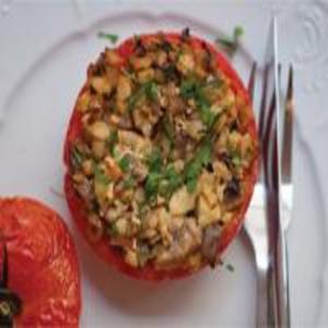Mediterranean Mushroom-Stuffed Tomatoes image