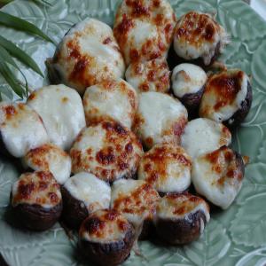 Mushrooms Stuffed With Swiss Cheese_image