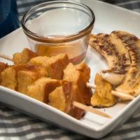 Grilled French Toast Skewers with Bananas and Honey image