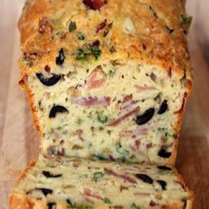 Olive, Bacon and Cheese Bread_image