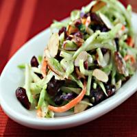 Broccoli Slaw Salad with Cranberries, Almonds and Yogurt Dressing Recipe - (4.5/5)_image