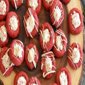 Red Velvet Peppermint-White Chocolate Thumbprints_image