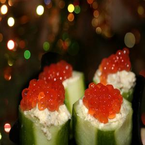 Cucumber Boats With Liver Pate Stuffing_image