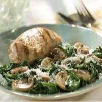 Sautéed Mushrooms with Spinach_image