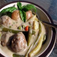 Creamy Meatballs and Vegetables image