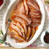 Maple-Peach Glazed Ham image