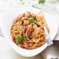Shrimp, Parmesan and Pesto Pasta image