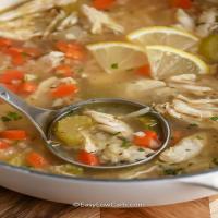 Low Carb Chicken Soup With Lemon_image