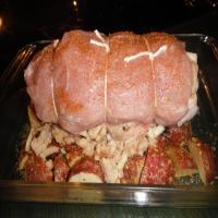 Stuffed Pork Loin With Potatoes_image