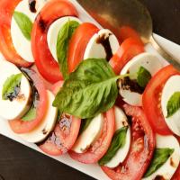 Tomato Basil Salad With Balsamic Dressing image