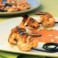 Shrimp Skewers with Charred-Tomato Vinaigrette_image