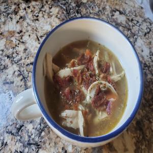 One Pot Chicken and Bacon Orzo Soup Recipe image